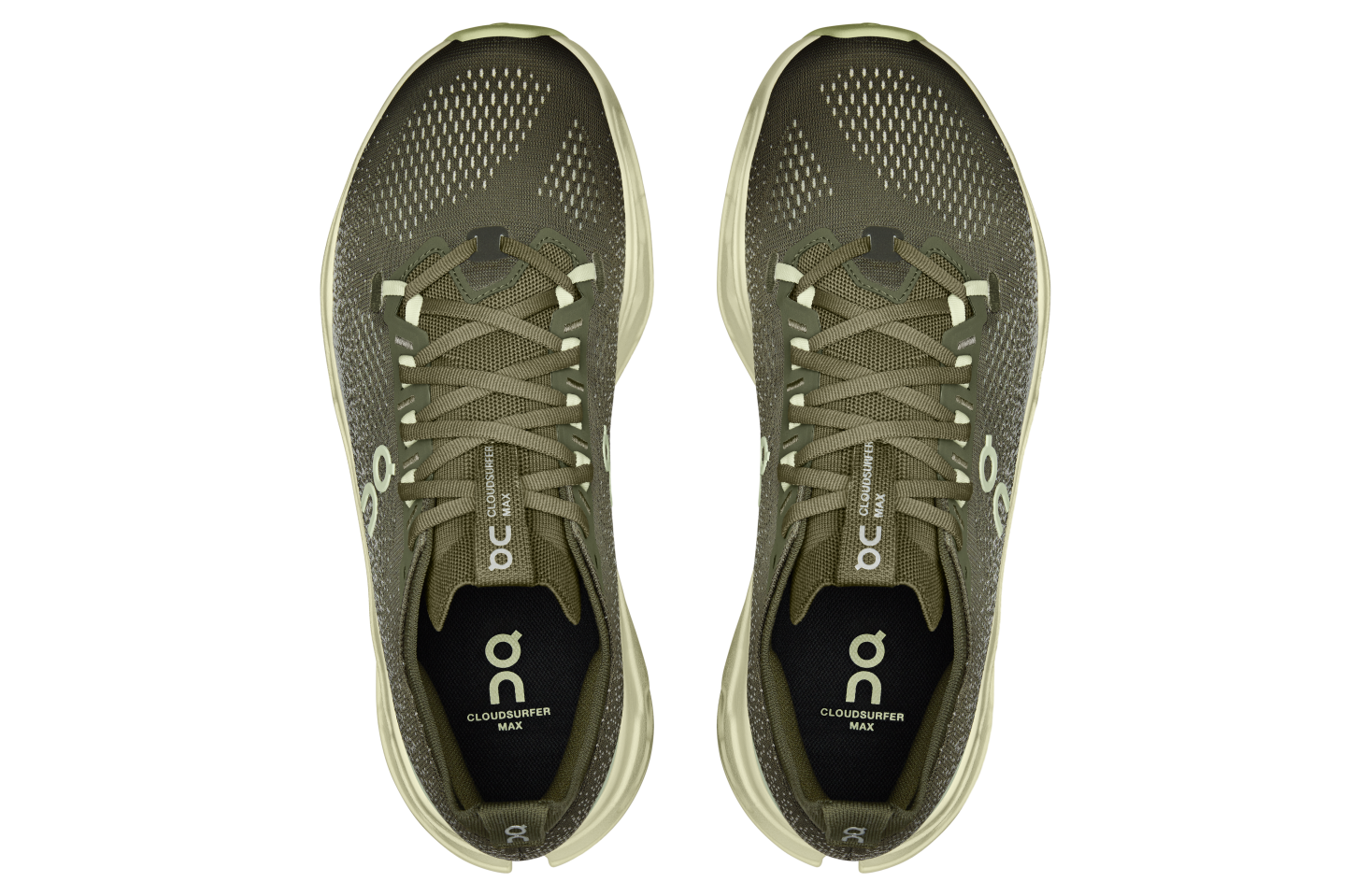 On Cloudsurfer Max Wide Olive / Seedling