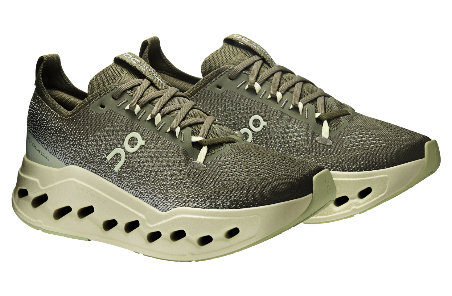 On Cloudsurfer Max Wide Olive / Seedling