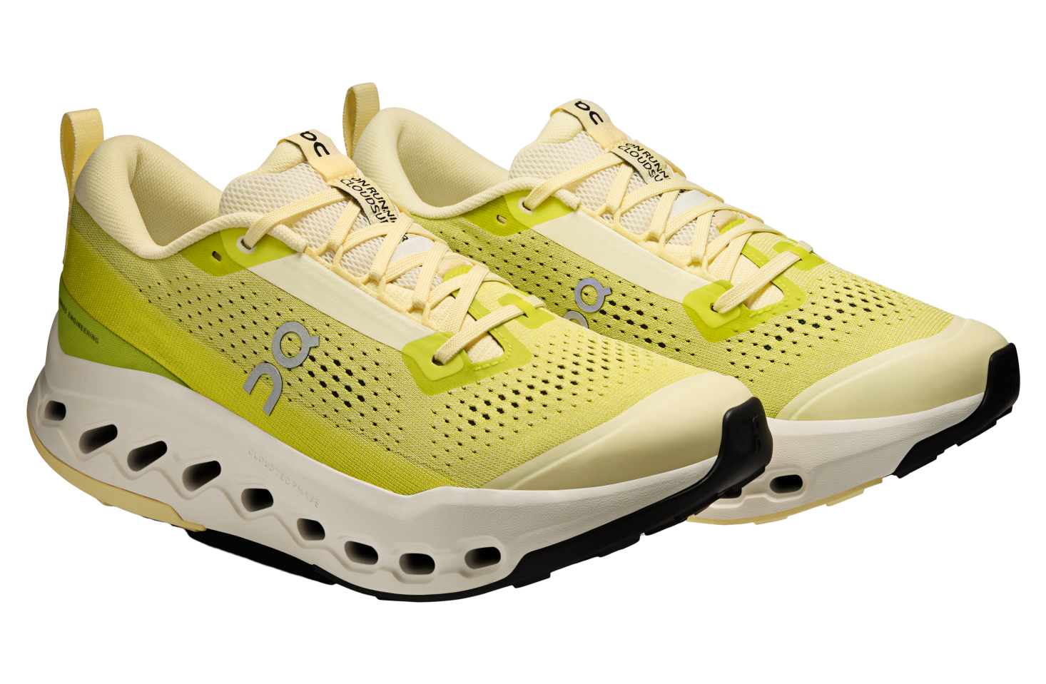 On Cloudsurfer Trail 2 Ivory / Lime