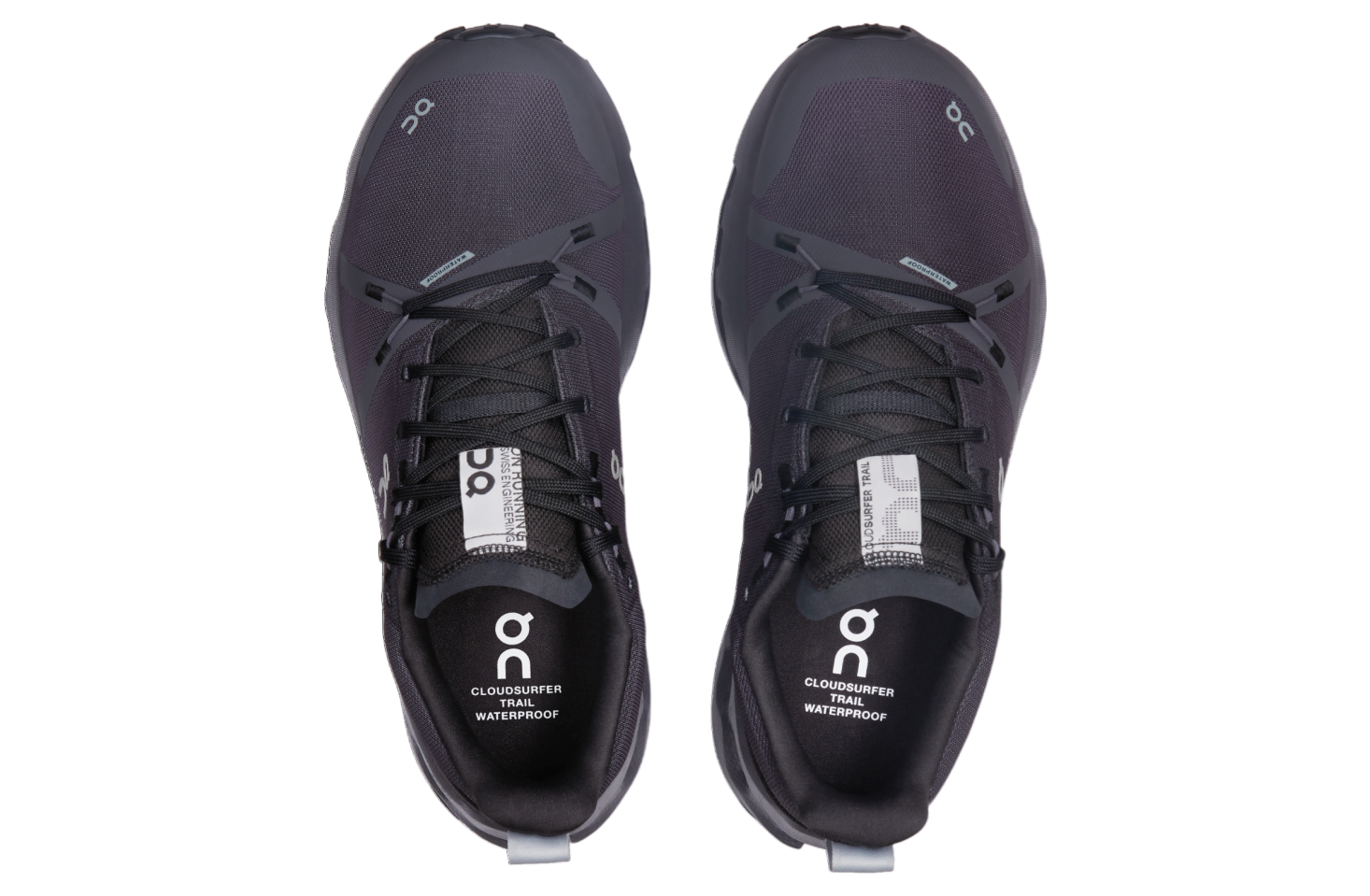 On Cloudsurfer Trail Waterproof Black / Eclipse