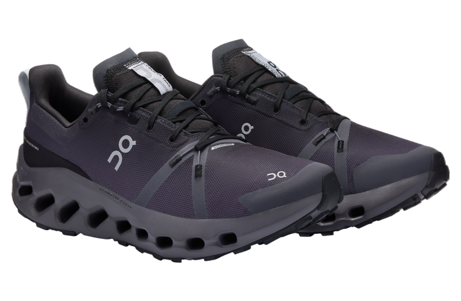 On Cloudsurfer Trail Waterproof Black / Eclipse