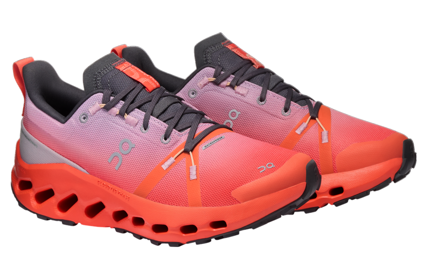 On Cloudsurfer Trail Waterproof WMNS Mauve / Flame