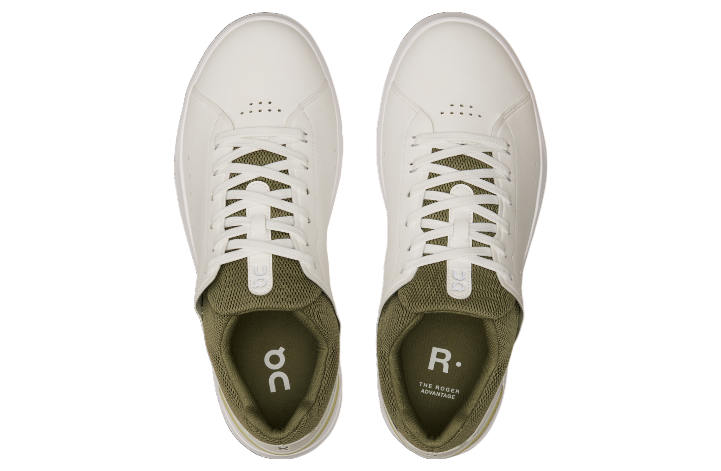 On The Roger Advantage White / Olive