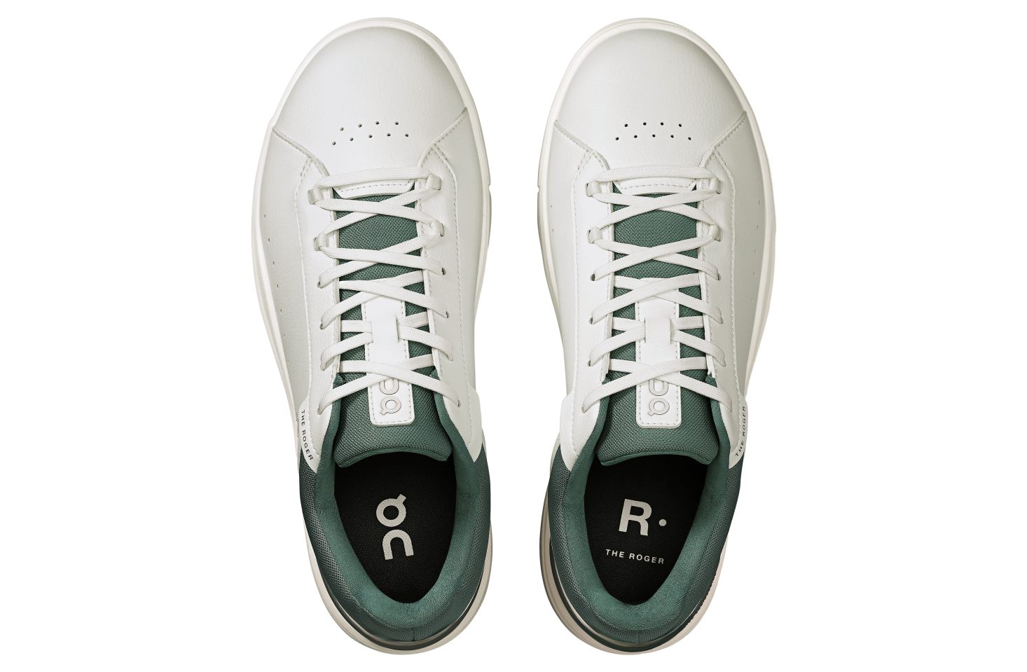 On The Roger Advantage White / Olive v2