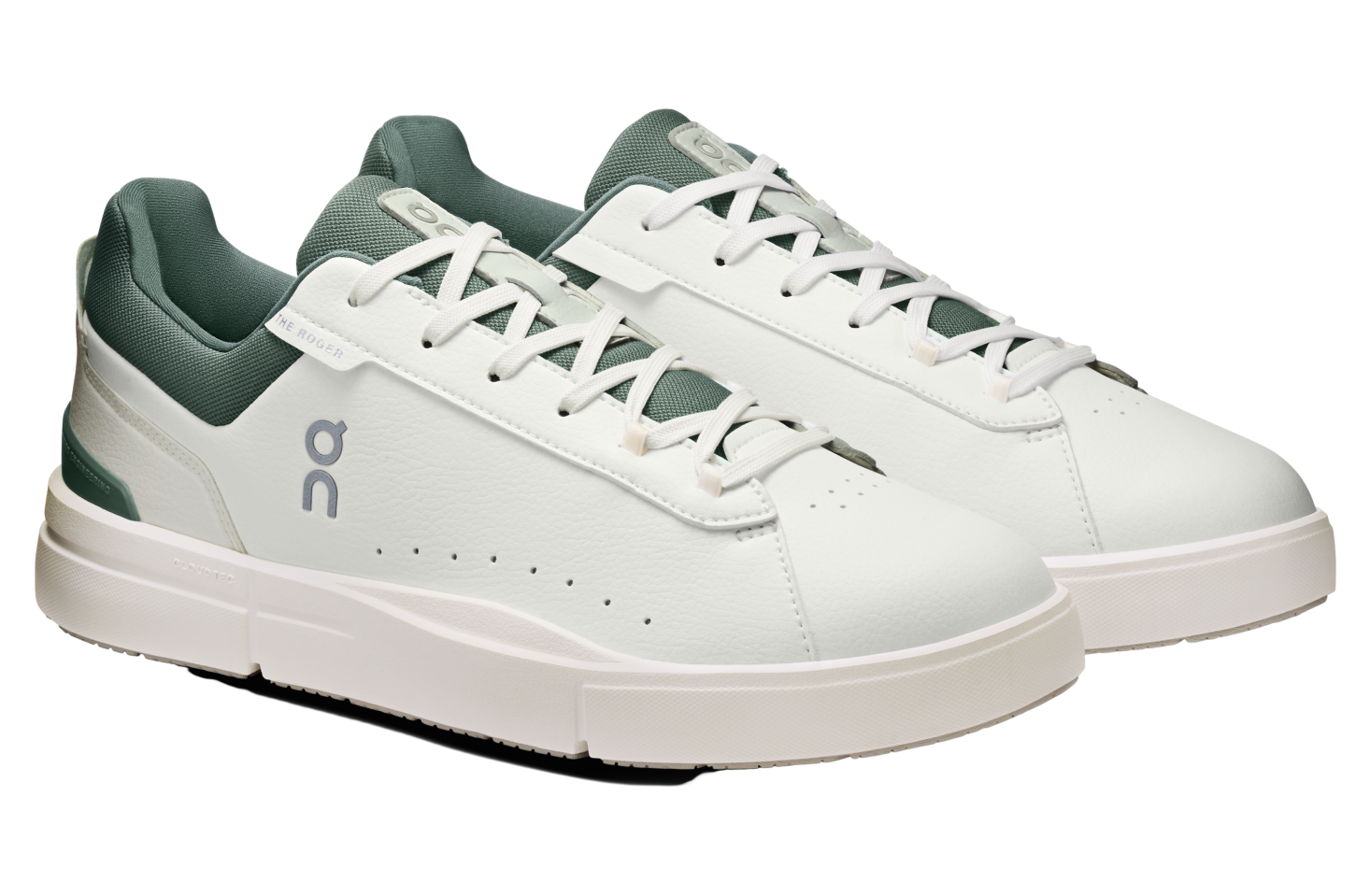 On The Roger Advantage White / Olive v2