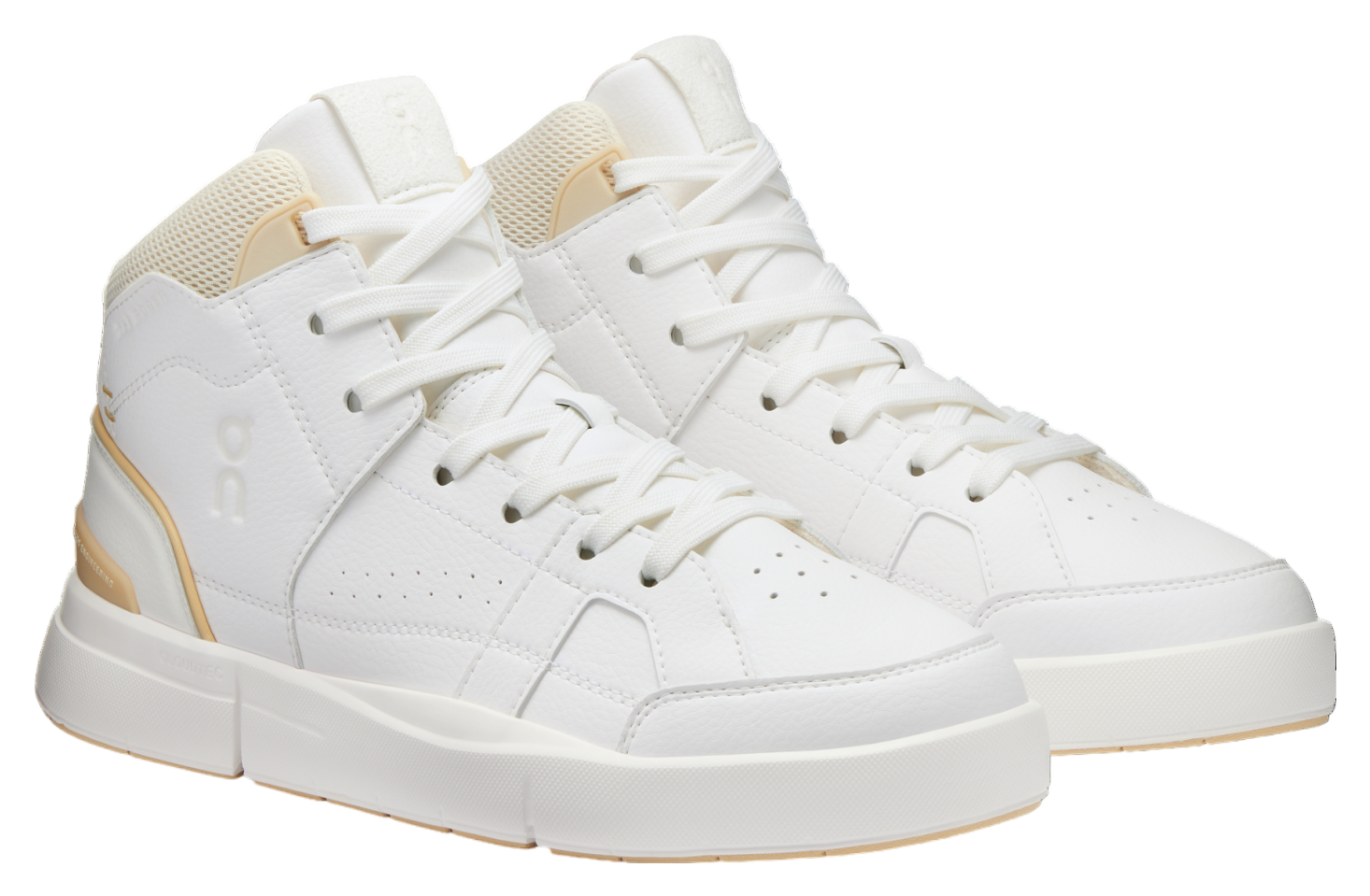 On The Roger Clubhouse Mid WMNS White / Savannah