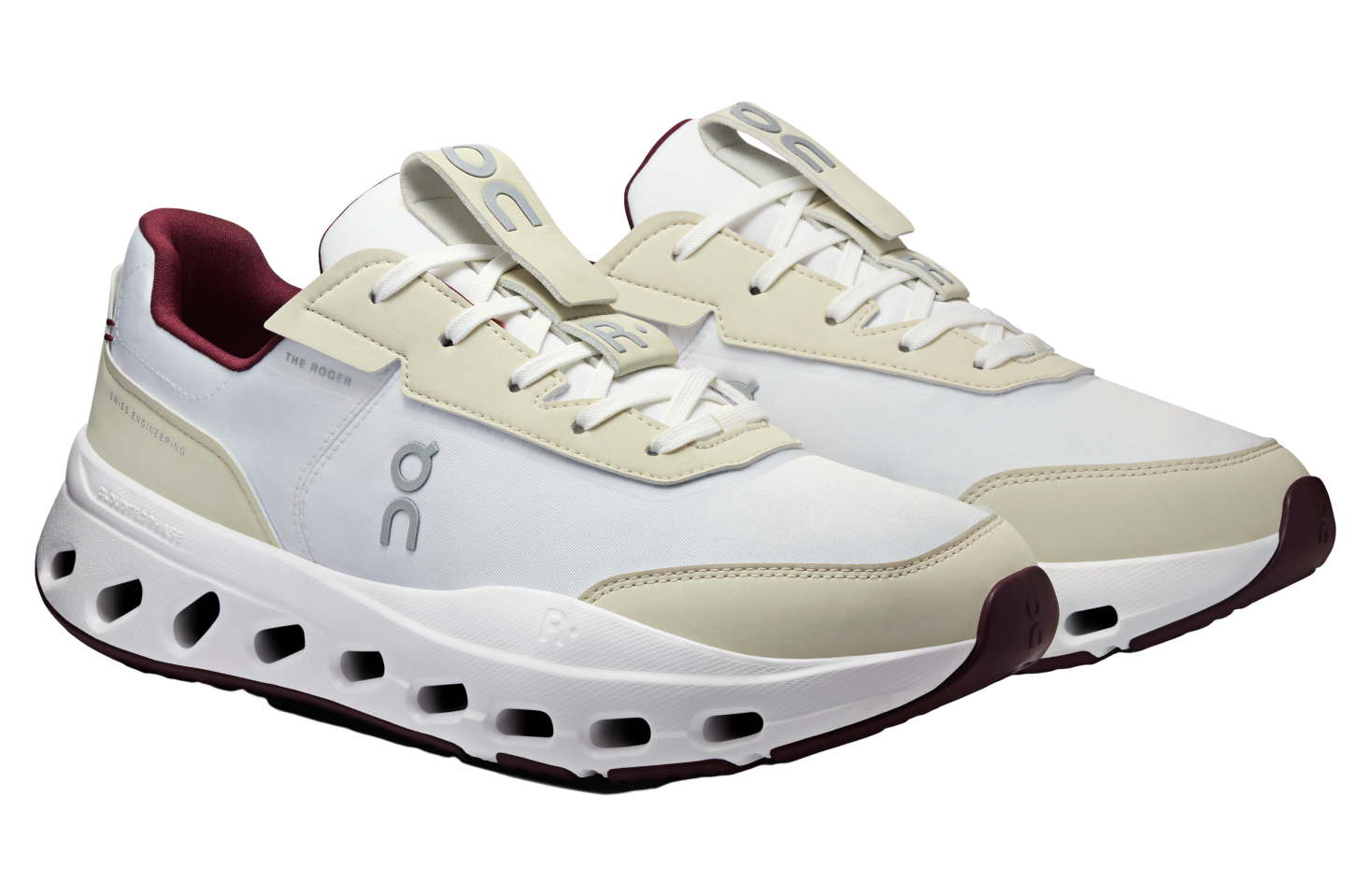 On The Roger Wildcard Ivory / Maroon