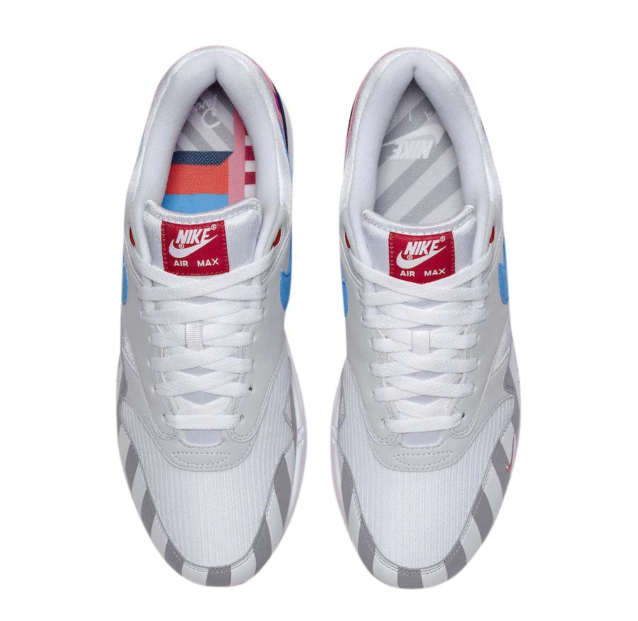 Parra x Nike Air Max 1 White Pure Platinum AT3057-100