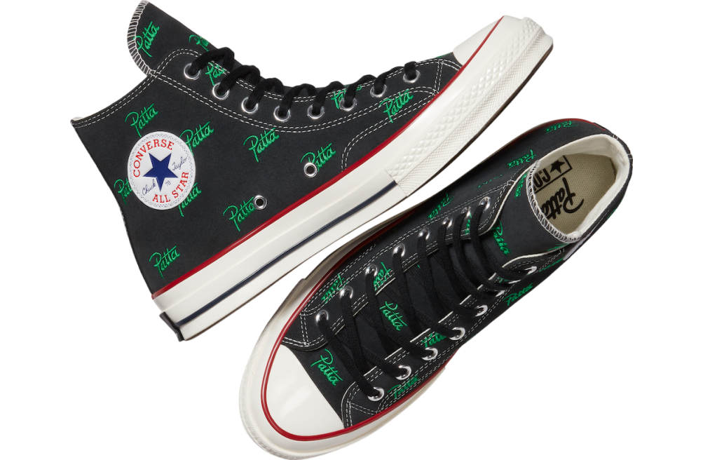 Patta x Converse Chuck 70 Black / Jolly Green