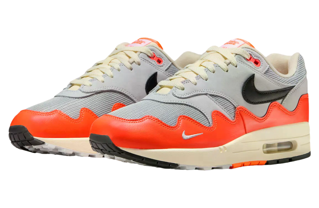 Patta x Nike Air Max 1 Hyper Crimson / Pure Platinum