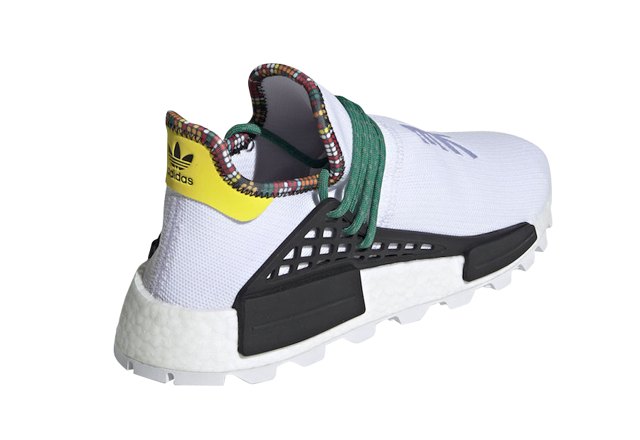 Pharrell x adidas NMD Hu Inspiration Footwear White Bold Green EE7583