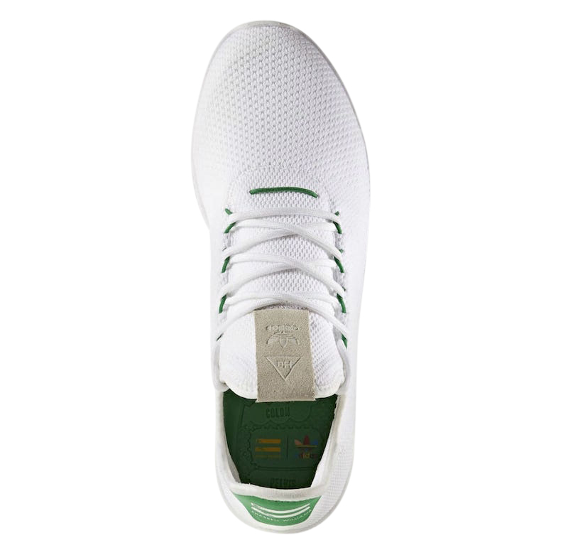 Pharrell x adidas Tennis Hu White Green BA7828