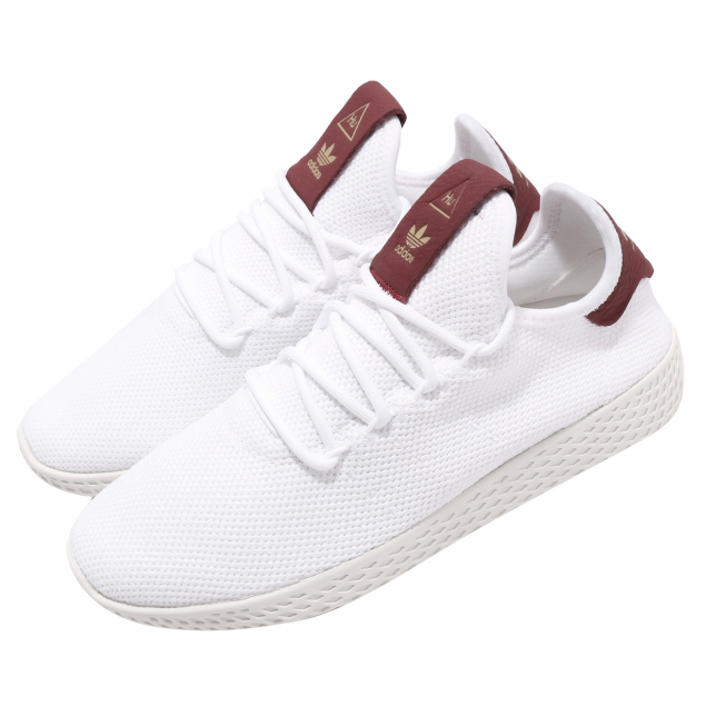 Pharrell x adidas WMNS Tennis Hu Footwear White Collegiate Burgundy