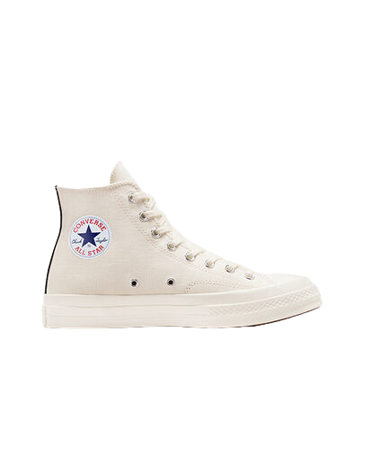 PLAY Comme des Garçons Single Heart Chuck 70 Milk