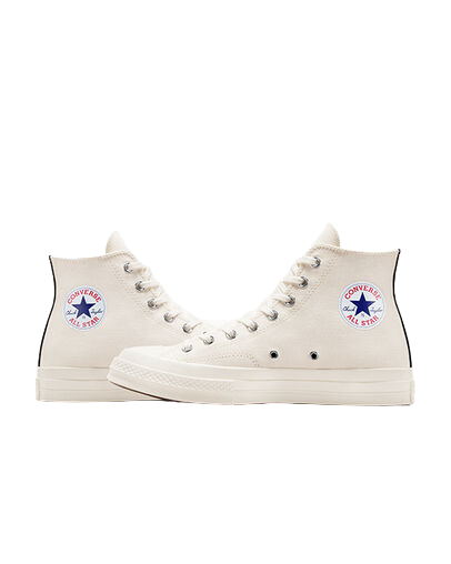 PLAY Comme des Garçons Single Heart Chuck 70 Milk