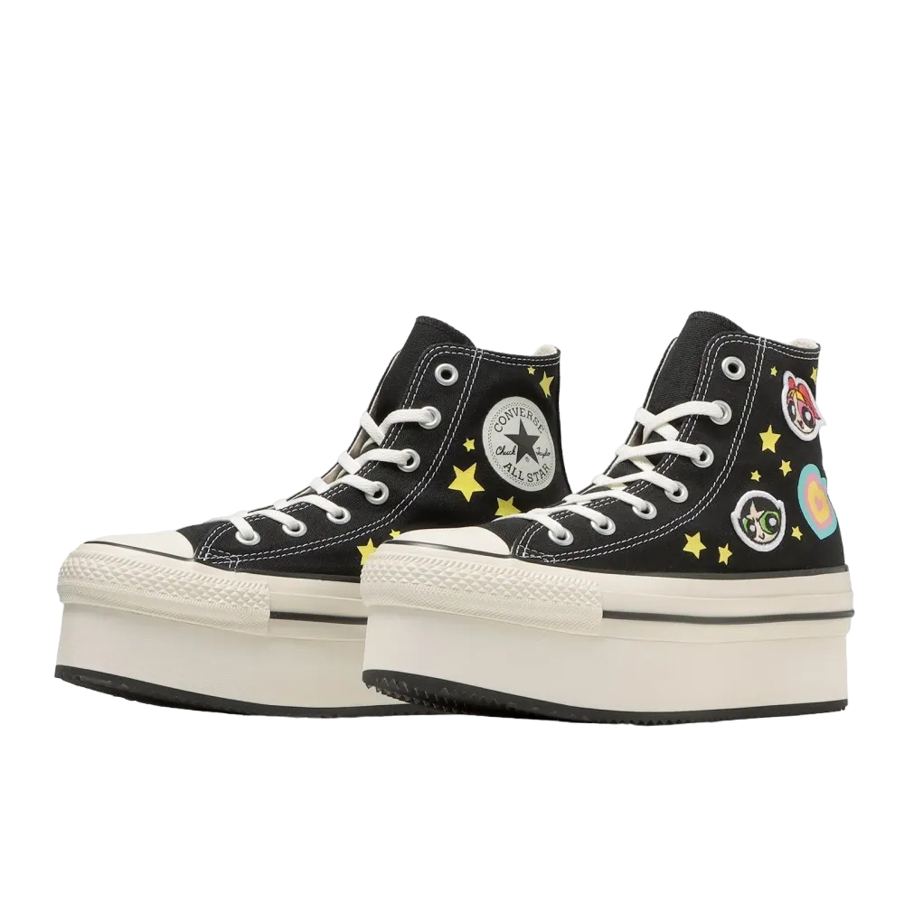 Powerpuff Girls x Converse All Star Chunky Line Hi Black