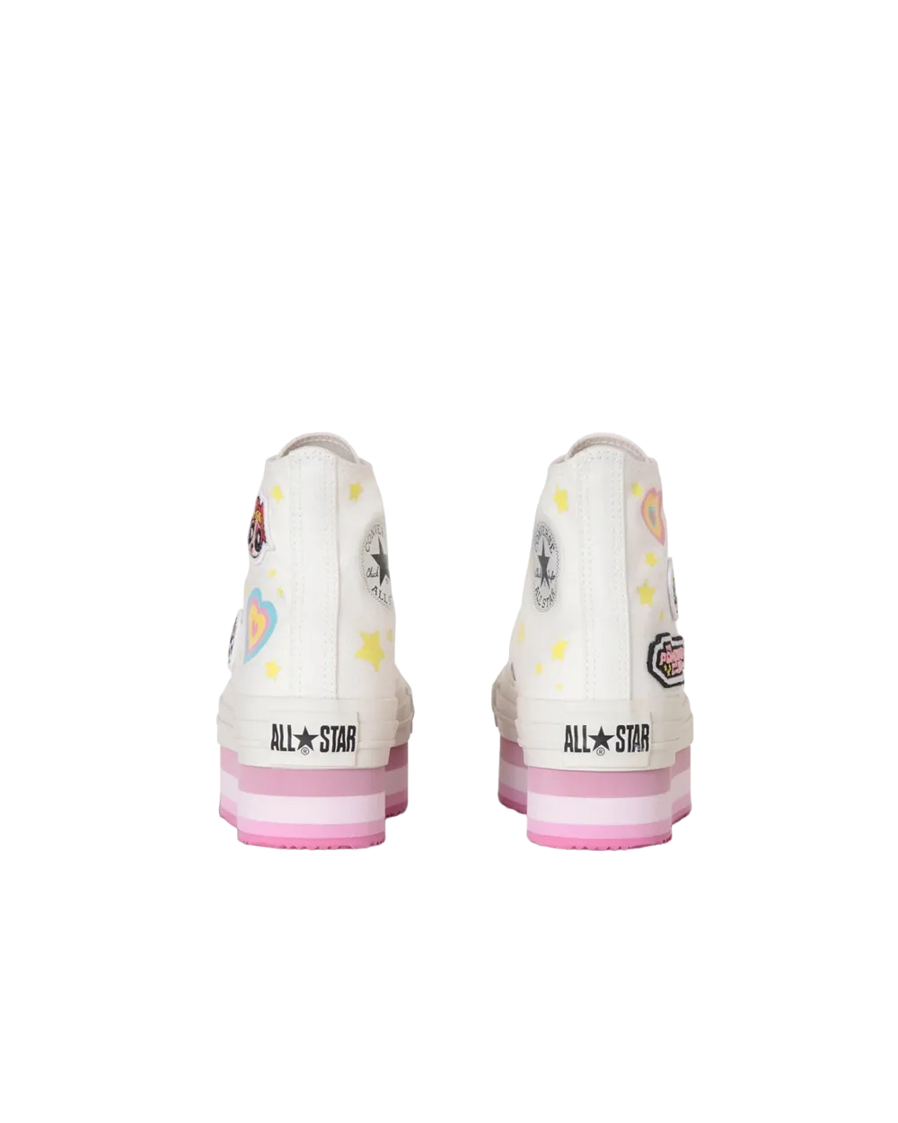 Powerpuff Girls x Converse All Star Chunky Line Hi White