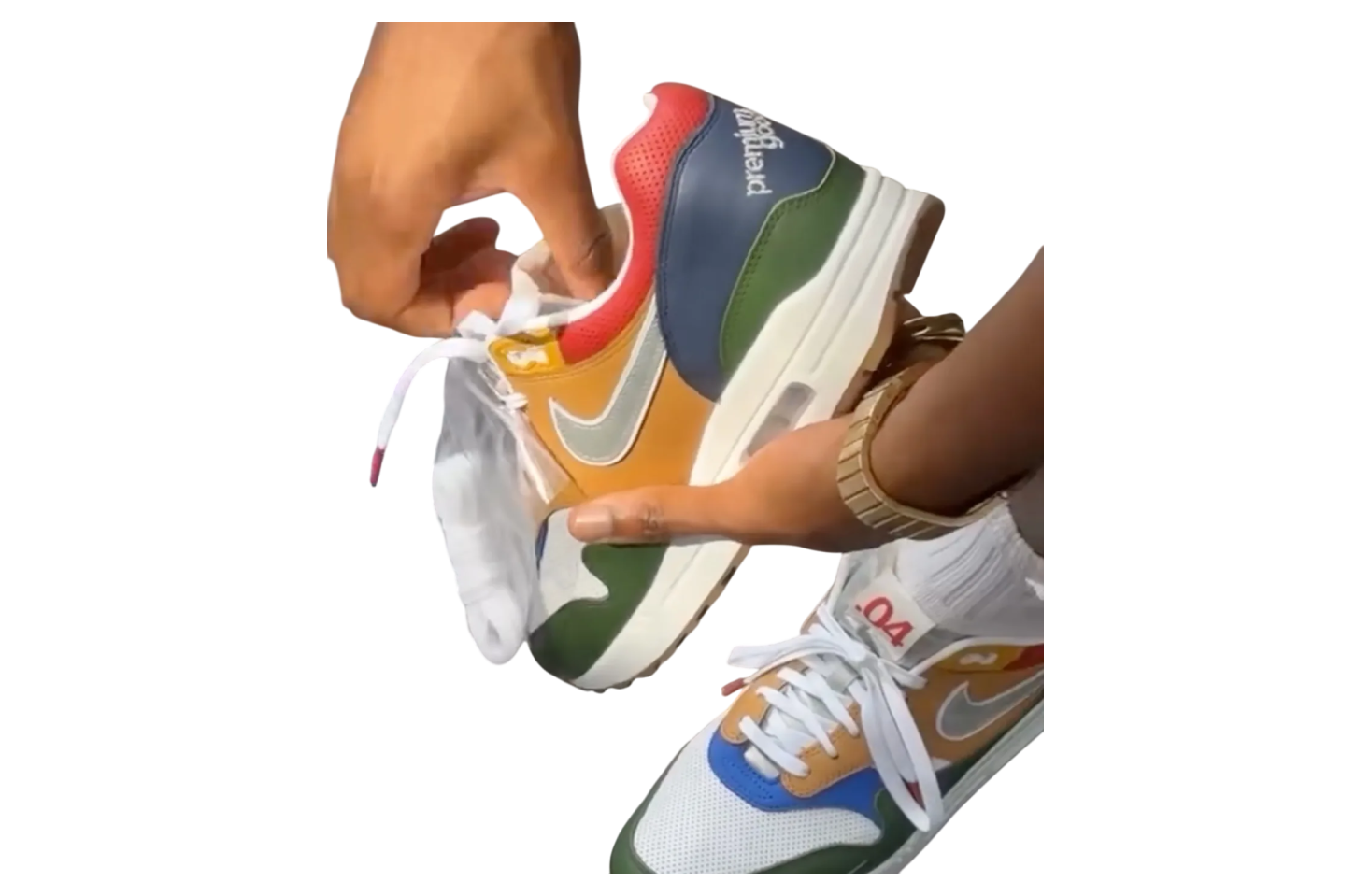 Premium Goods X Nike Air Max 1 White / Metallic Silver