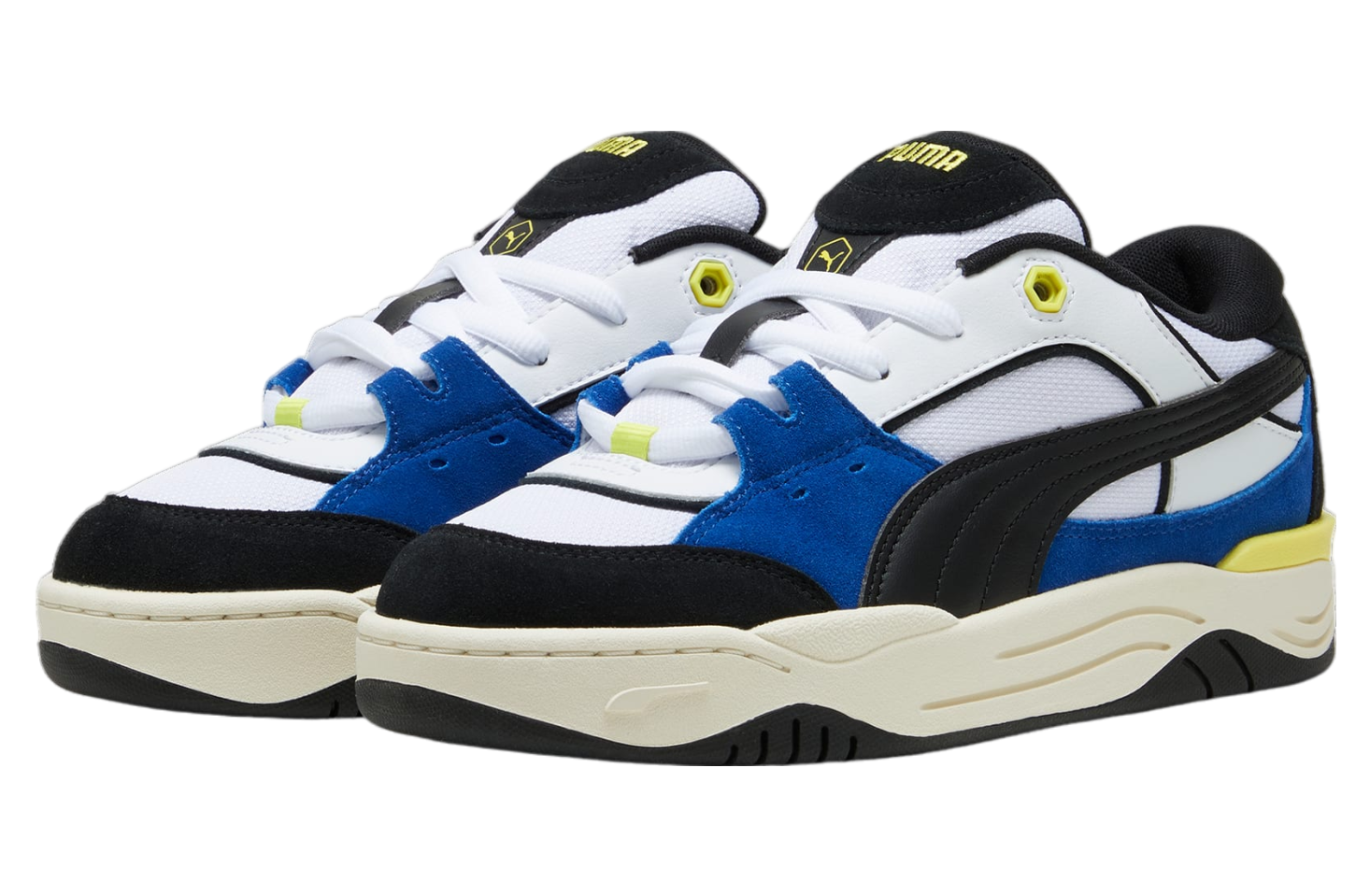 Puma-180 White / Cobalt Glaze