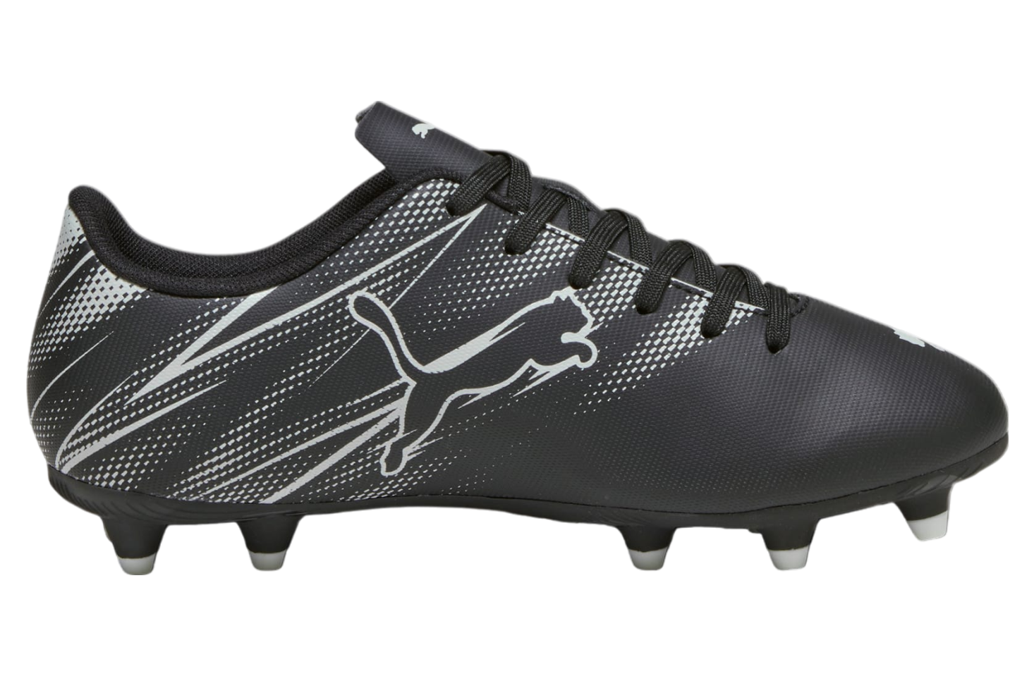 Puma Attacanto Fg/ag Gs Black / Silver Mist