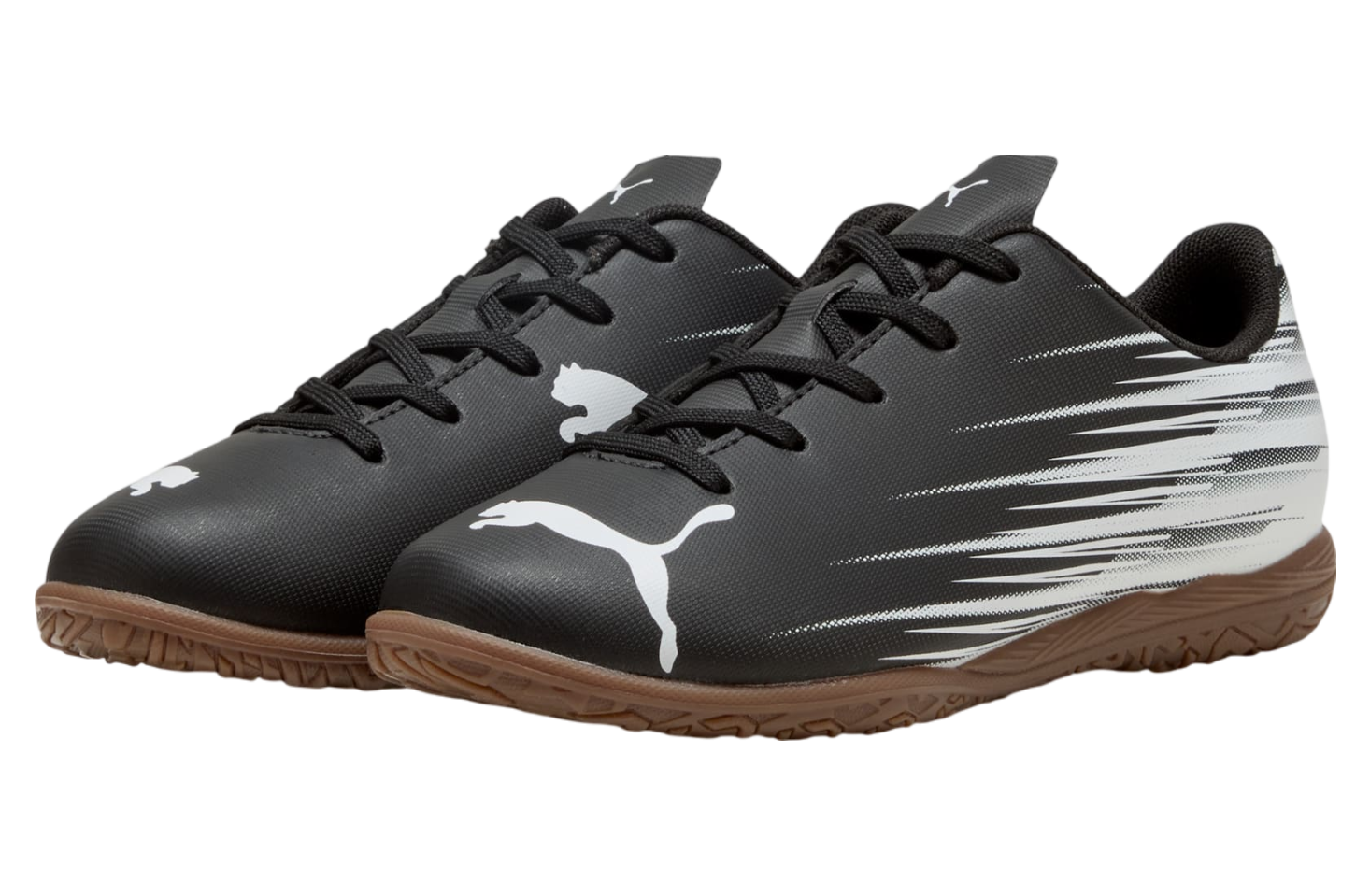 Puma Attacanto Ii Gs Black / White / Brown