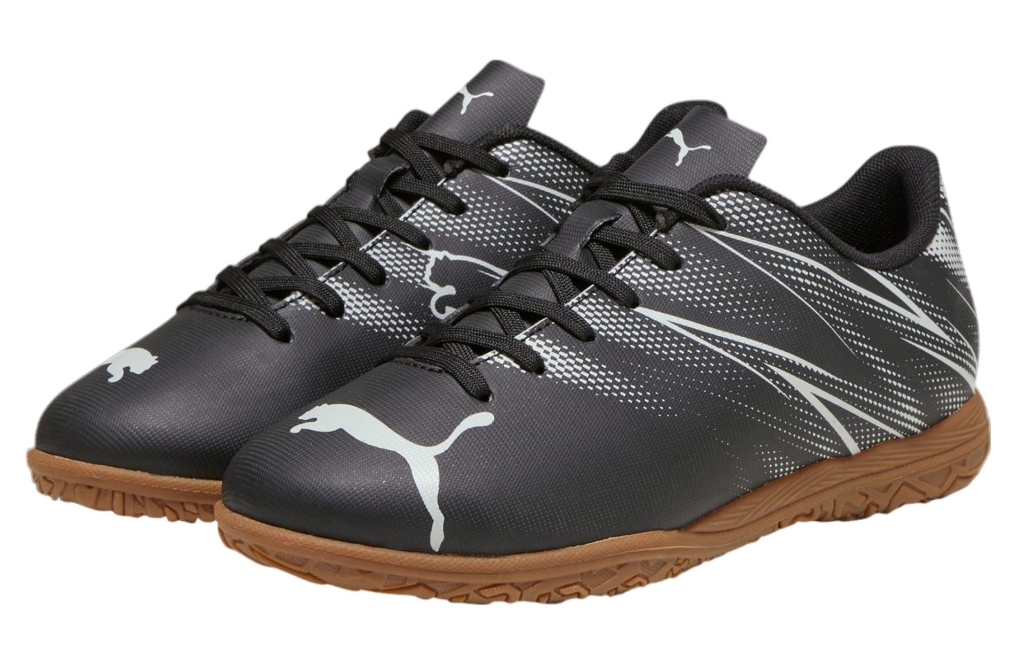 Puma Attacanto Indoor GS Black / Silver Mist