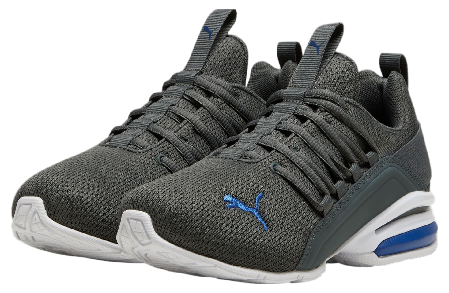 Puma Axelion Mesh GS Mineral Gray / Cobalt Glaze