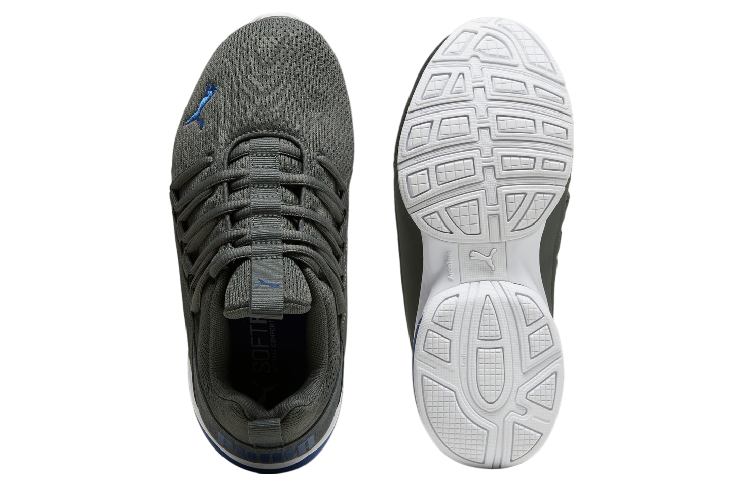 Puma Axelion Mesh GS Mineral Gray / Cobalt Glaze