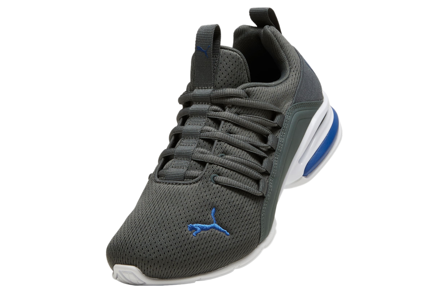 Puma Axelion Mesh GS Mineral Gray / Cobalt Glaze