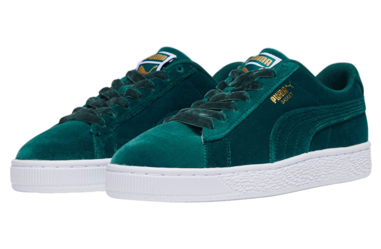 Puma Basket Classic Velvet WMNS Malachite / Team Gold