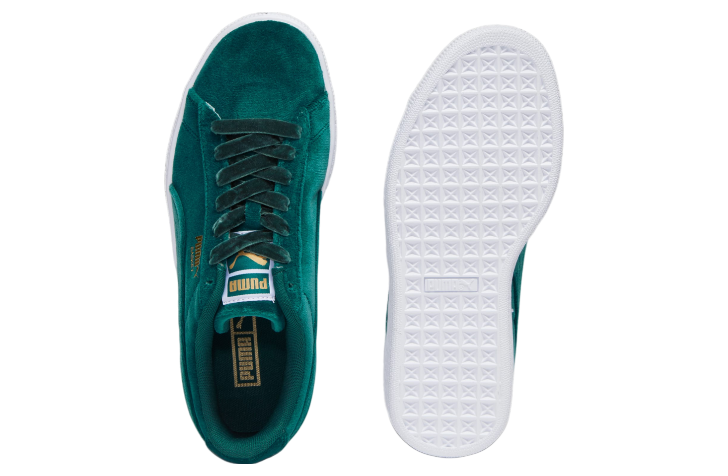 Puma Basket Classic Velvet WMNS Malachite / Team Gold