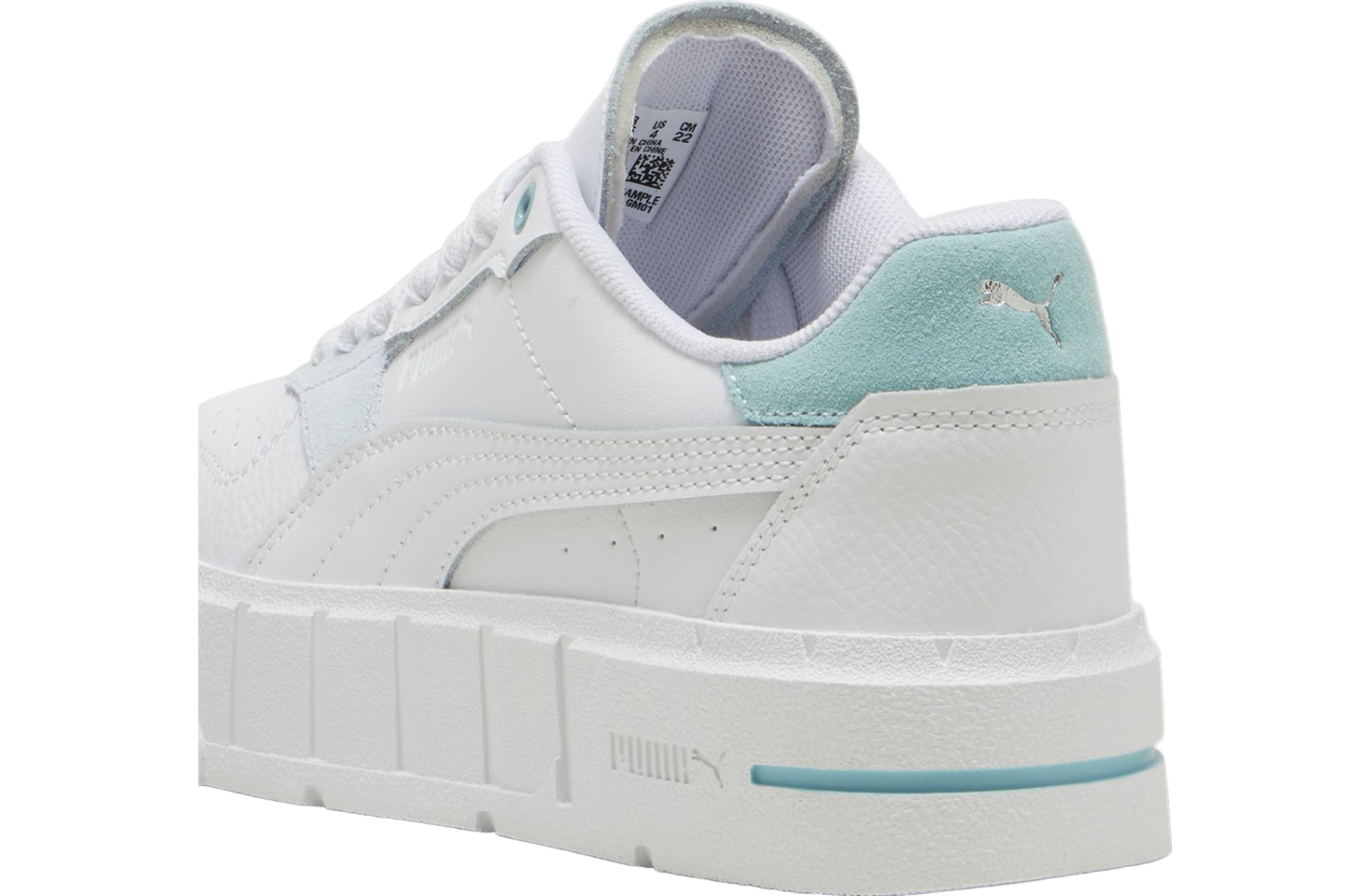 Puma Cali Court Match GS White / Turquoise Surf