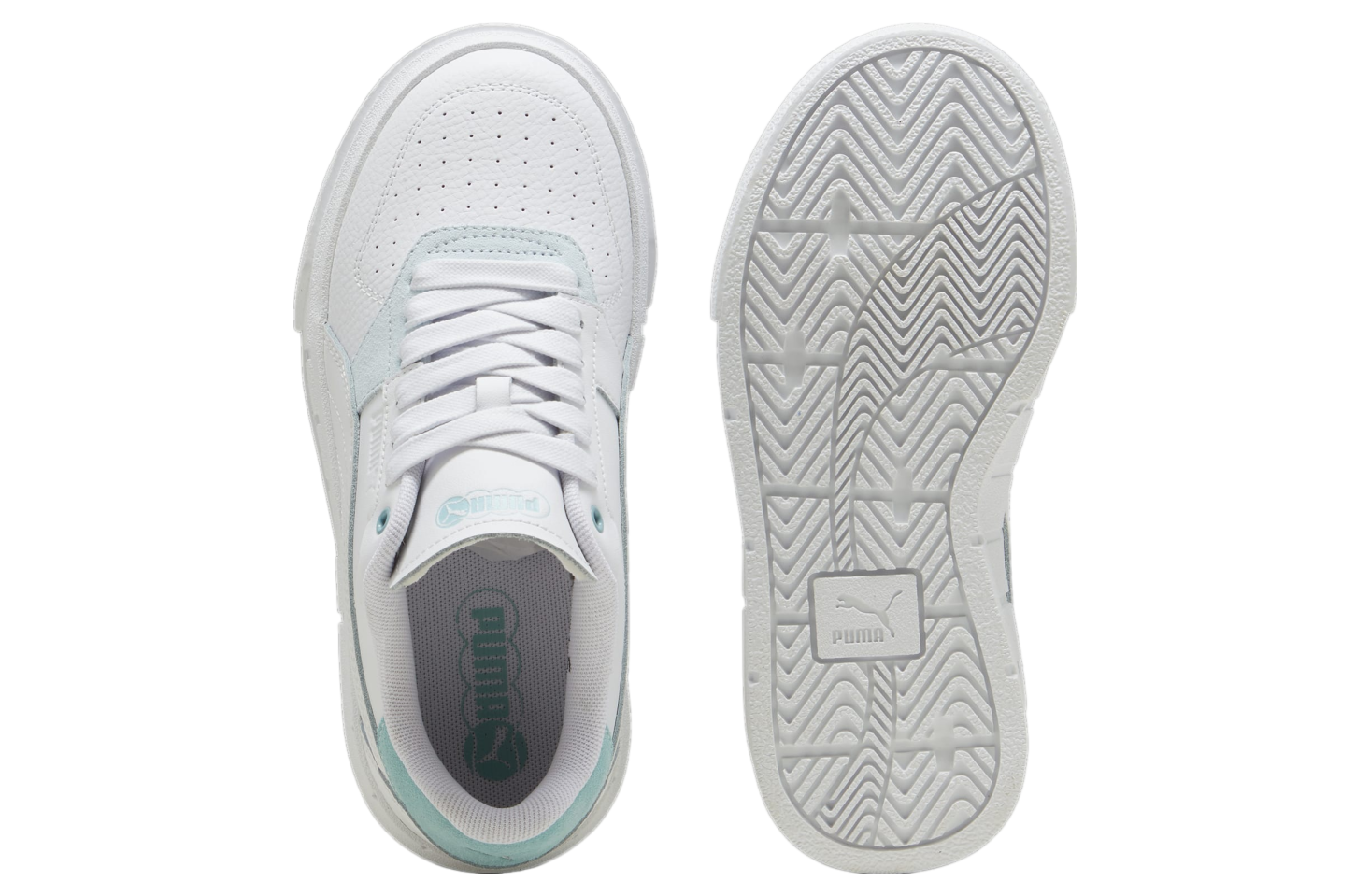 Puma Cali Court Match GS White / Turquoise Surf