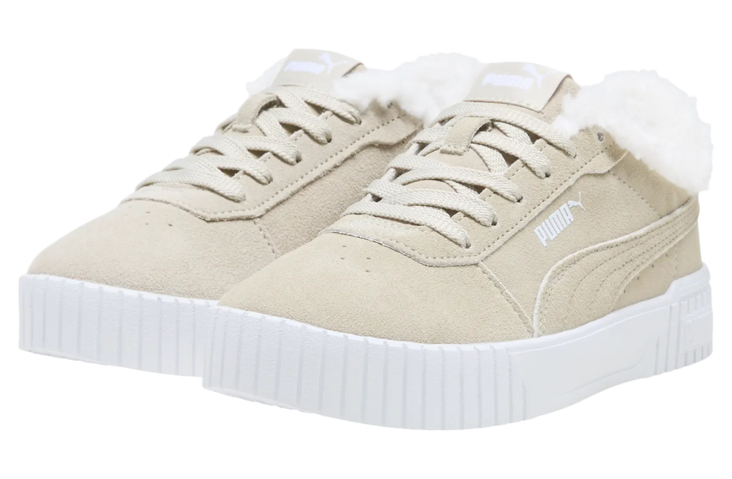 Puma Carina 2.0 Teddy Suede WMNS Desert Dust / White