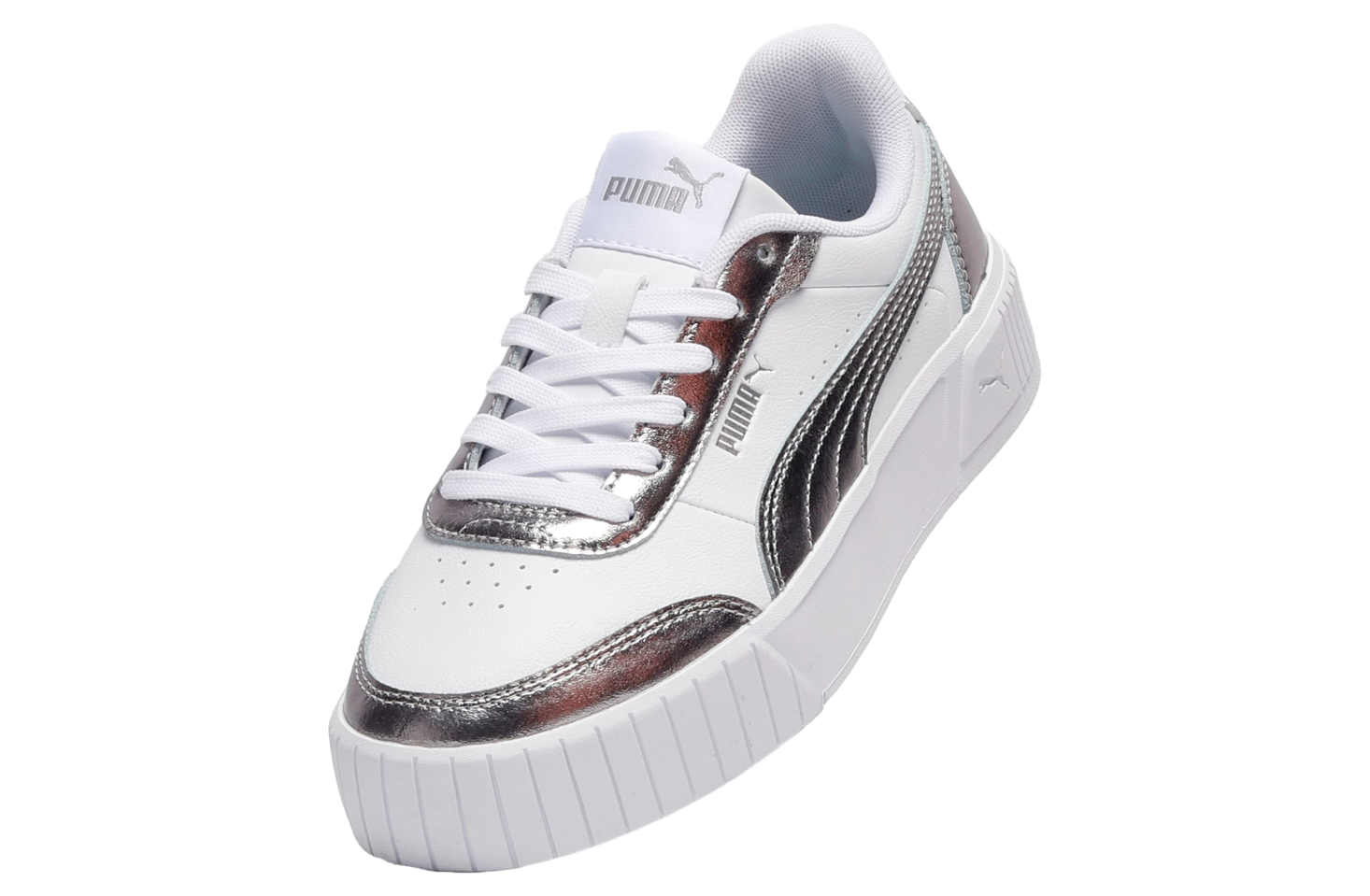 Puma Carina Mia Metallic GS White / Matte Silver