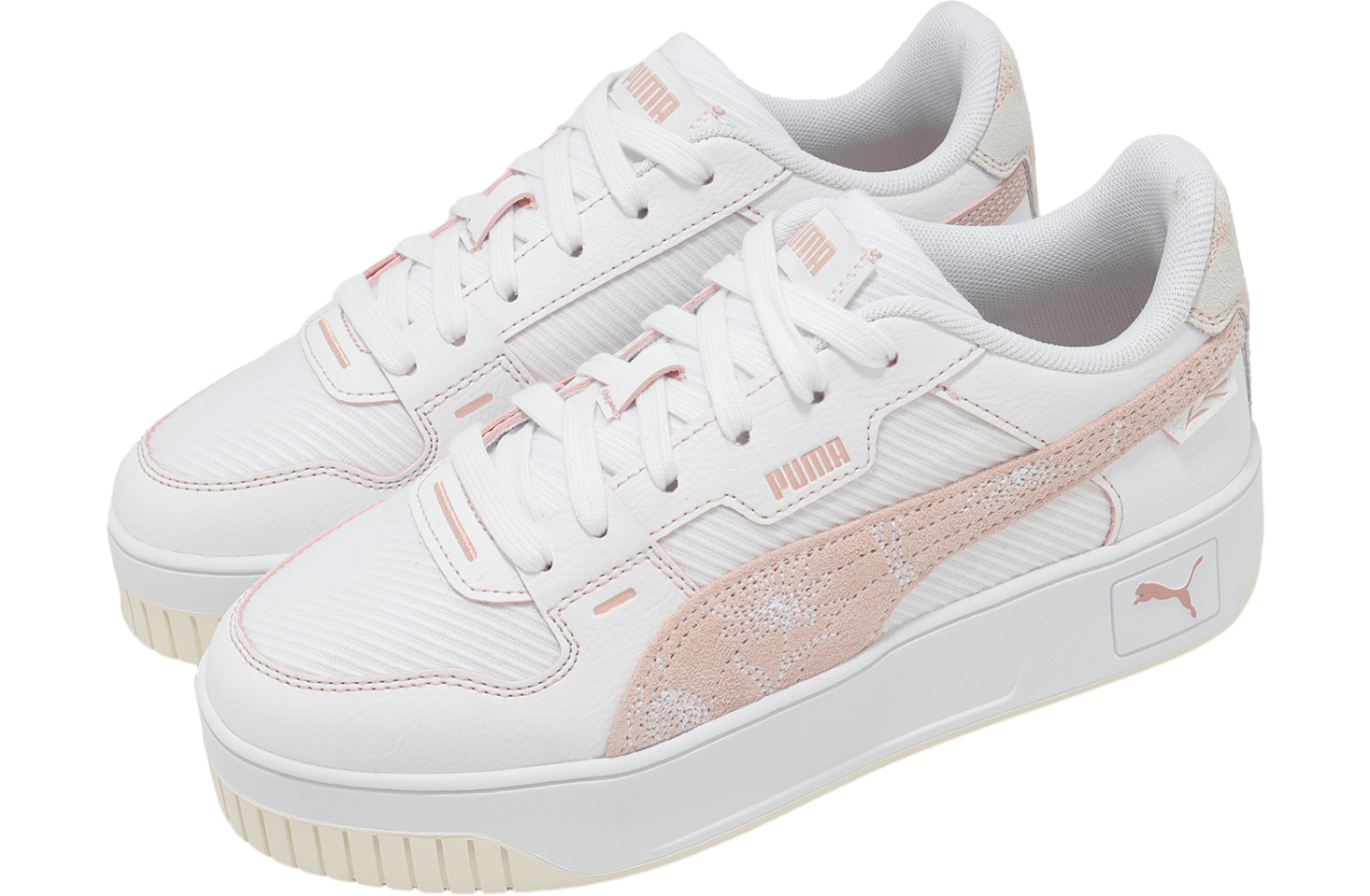 Puma Carina Street Lux Crafted Flowers WMNS White / Rose Quartz