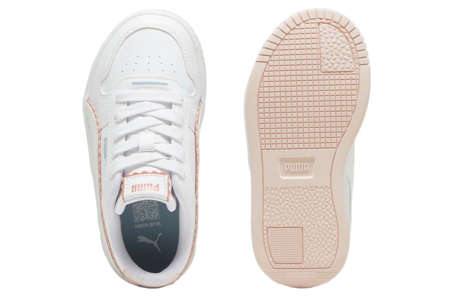 Puma Carina Street Off Side GS White / Island Pink