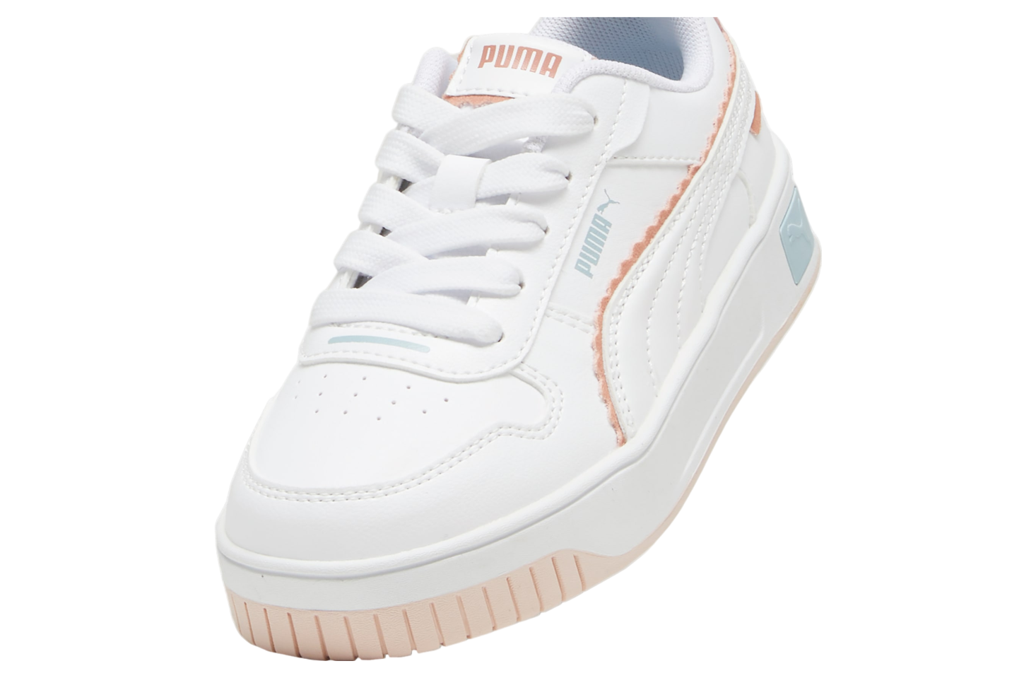 Puma Carina Street Off Side GS White / Island Pink