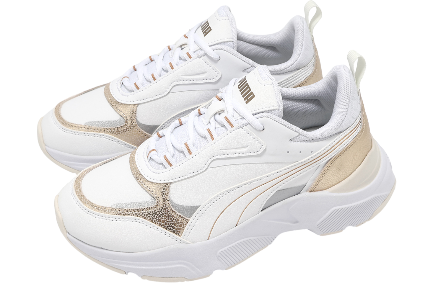 Puma Cassia Metallic Shine WMNS White / Gold