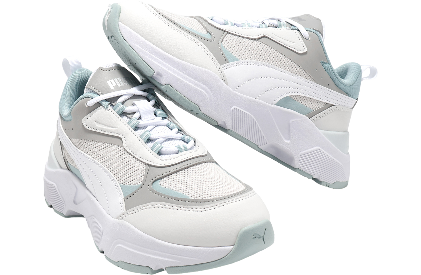 国内配送 PUMA CASSIA VIA EMBROIDERY WHITE/F.GRAY Buy Puma White Cassia Women's Trainers from Next USA