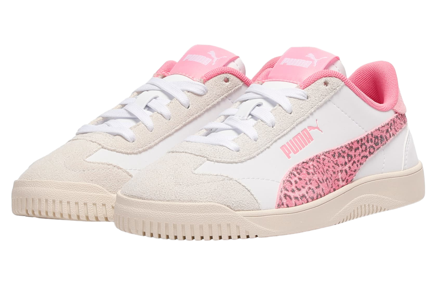 Puma Club 5v5 Animal GS White / Pink Shimmer