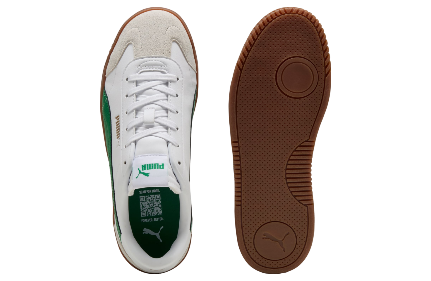 Puma Club 5v5 White / Archive Green