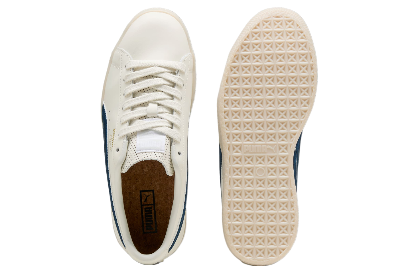 Puma Clyde Classics Warm White / Sedate Gray