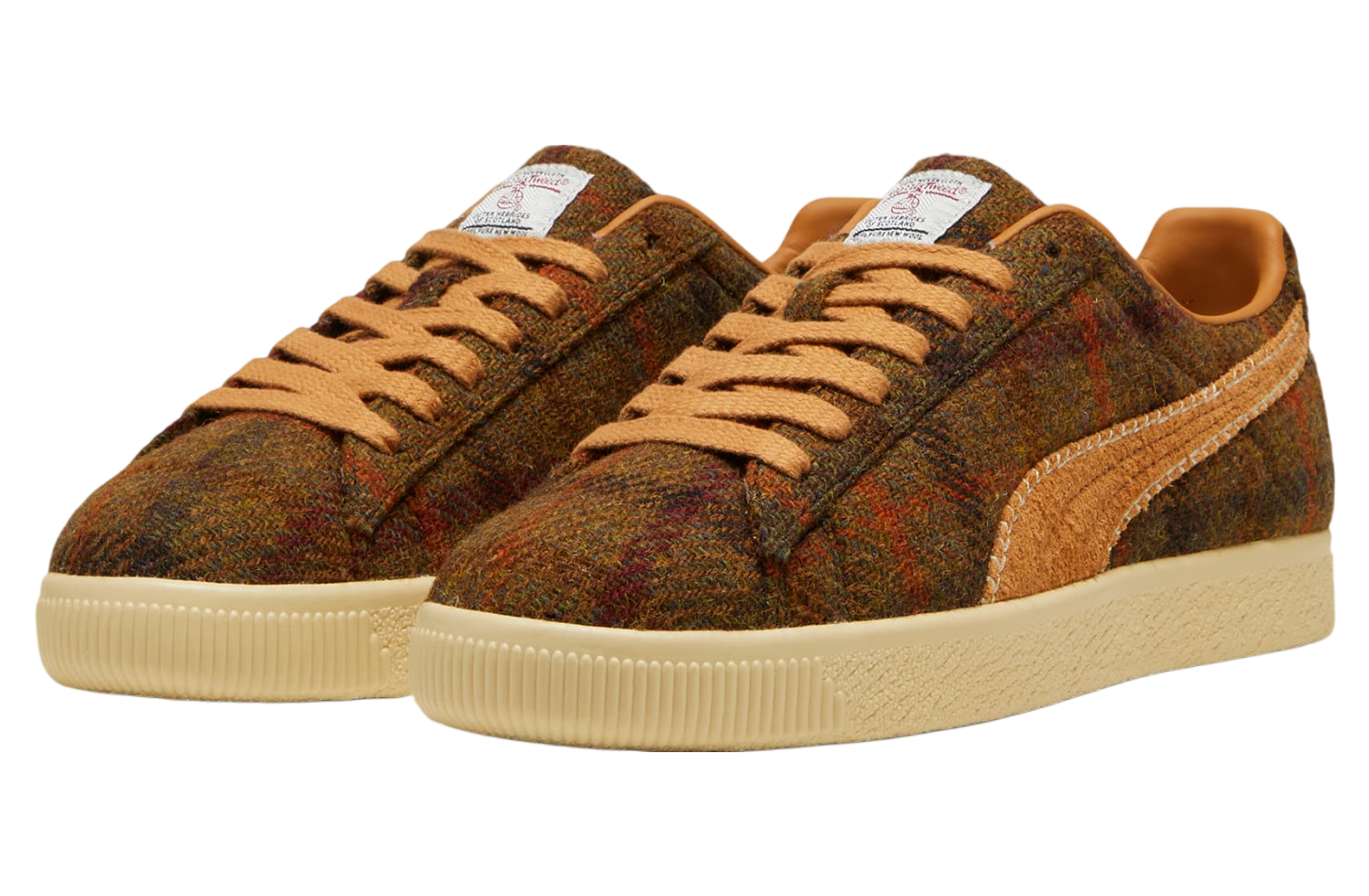 Puma Clyde Harris Tweed Chamomile / Caramel Latte