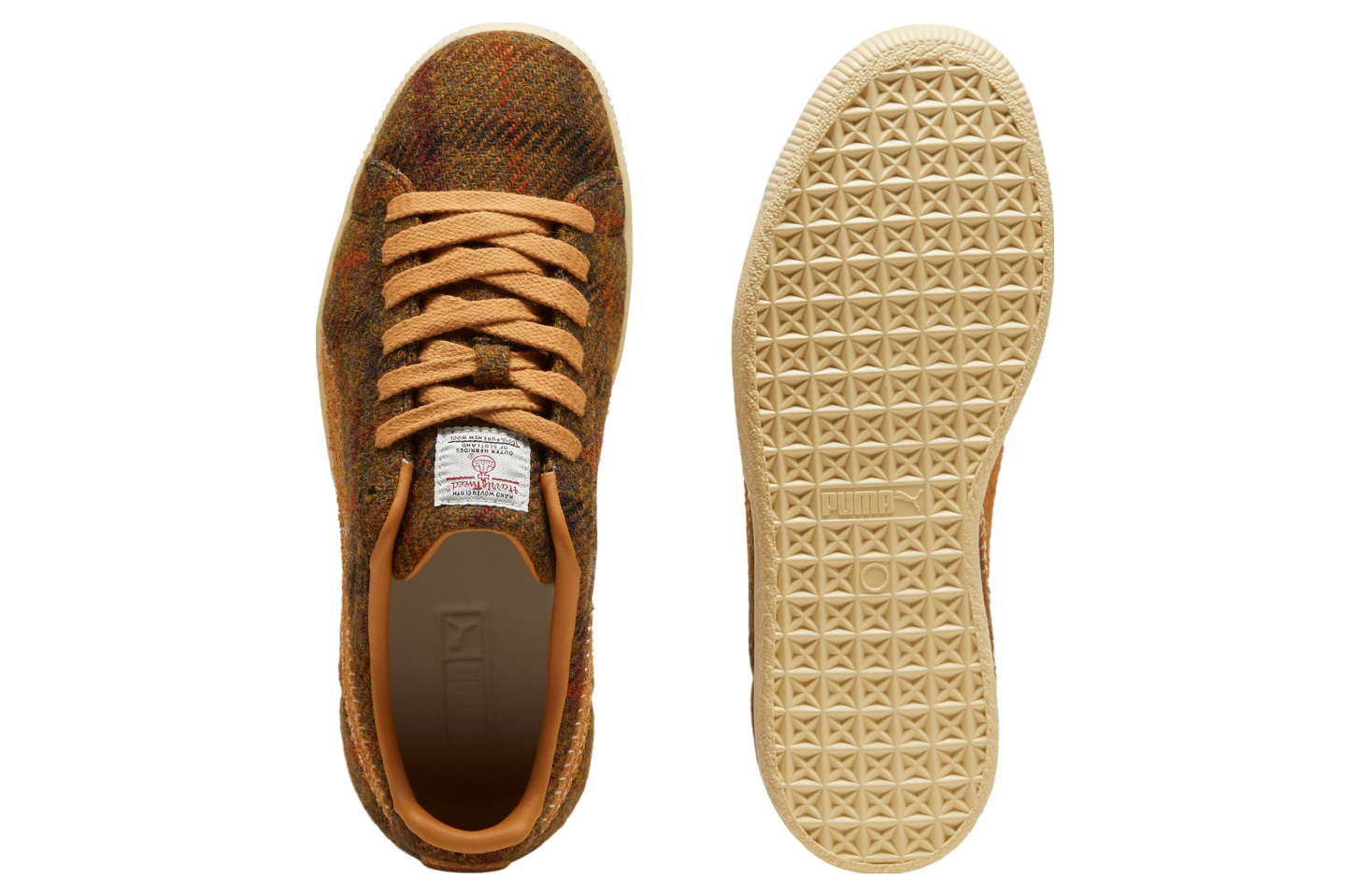 Puma Clyde Harris Tweed Chamomile / Caramel Latte