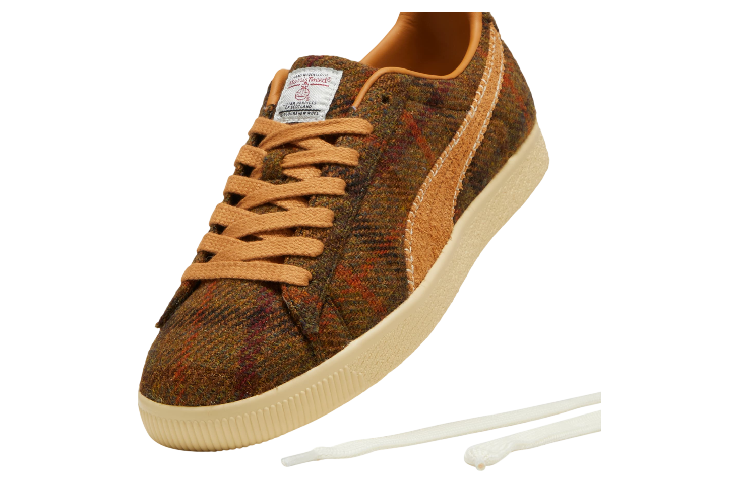 Puma Clyde Harris Tweed Chamomile / Caramel Latte