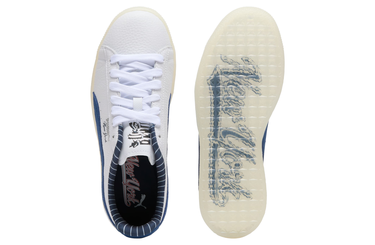 Puma Clyde Nyc Graffiti White / Persian Blue
