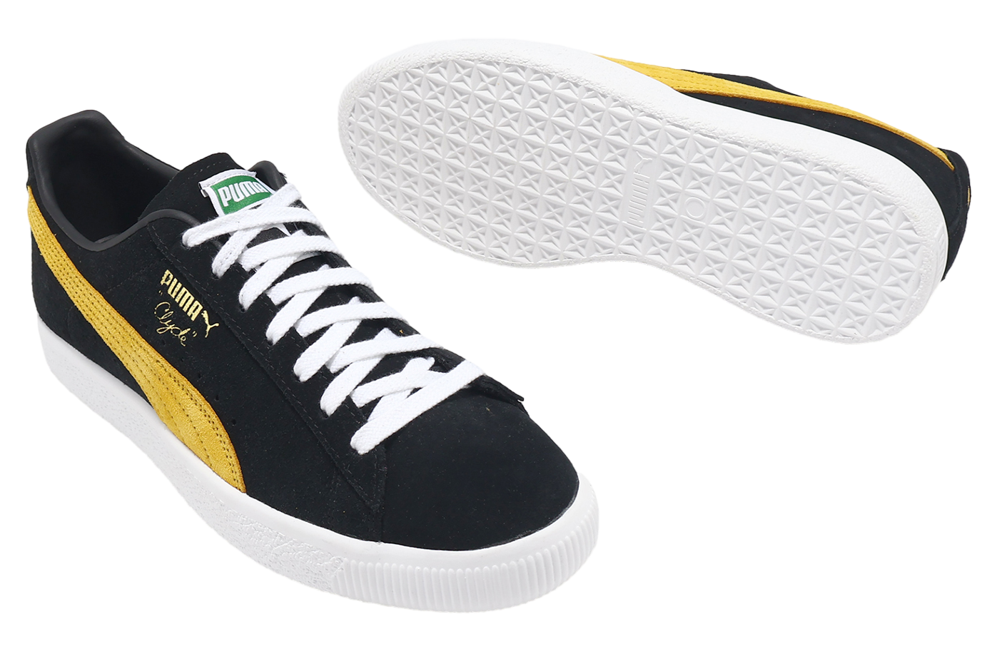 PUMA Clyde ブラック/イエロー プーマ PUMA CLYDE OG （BLACK/YELLOW SIZZLE） -ファッション