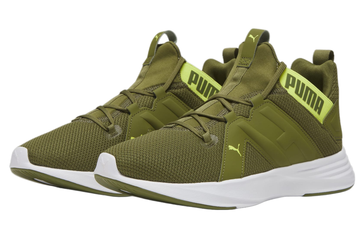 Puma Contempt Demi Olive Green Lime Sheen