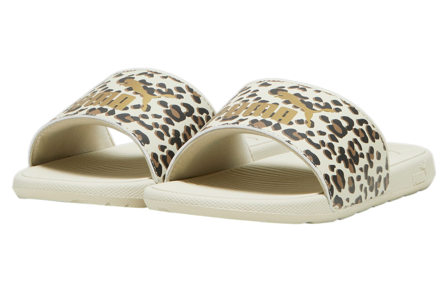 Puma Cool Cat 2.0 Animal GS Slides Desert Dust / Gold